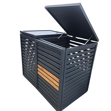 Fermeture de poubelle en aluminium